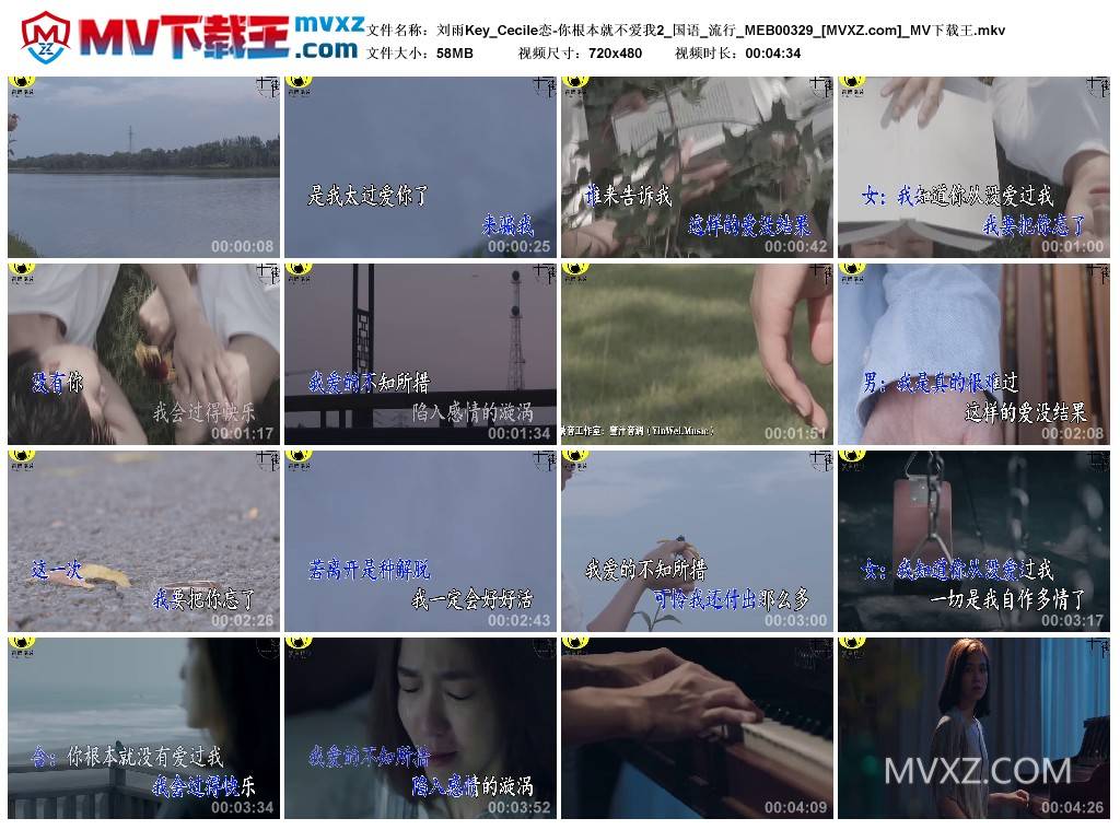 刘雨Key_Cecile恋-你根本就不爱我2_国语_流行_MEB00329